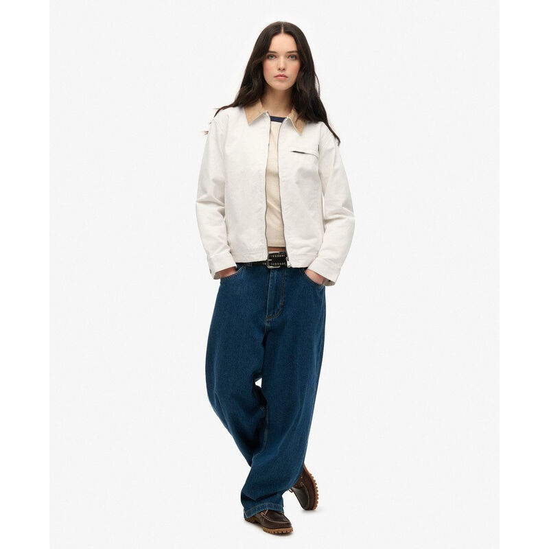 Superdry Cord Collar Ranch Jacket image number 3
